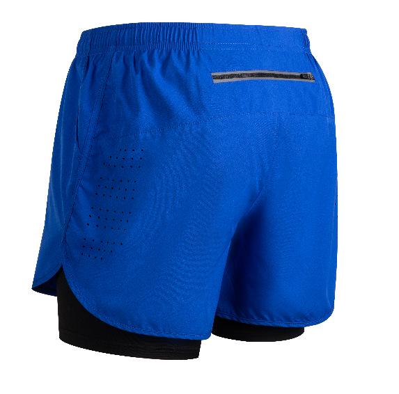 Men's Quick-Dry 2-in-1 Running Sports Shorts with Anti-Exposure Liner