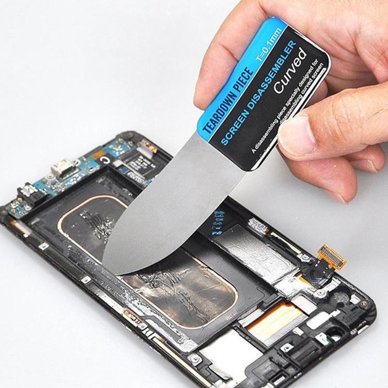1/3/5 PCS Mobile Phone Curved LCD Screen Spudger Opening Pry Card Tools Ultra Thin Flexible Smart Phone Disassemble Steel Metal