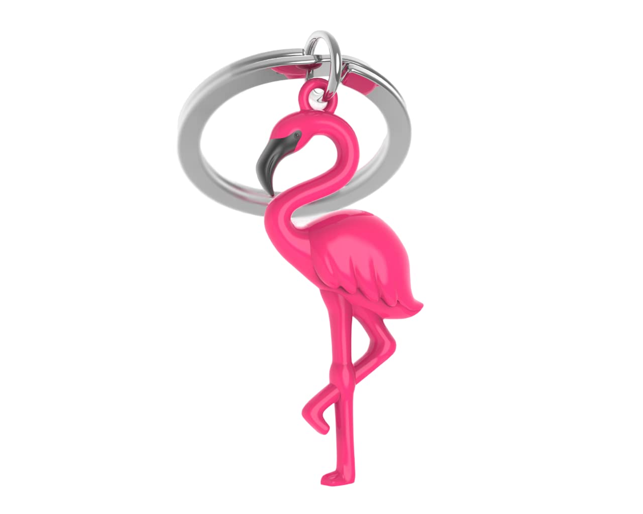 

[Metalmorphose] MTM Metamorphose Keychain, Flamingo, Deep Pink, Tropical, Cute, Gift, MTM144-01, Deep Pink Flamingo