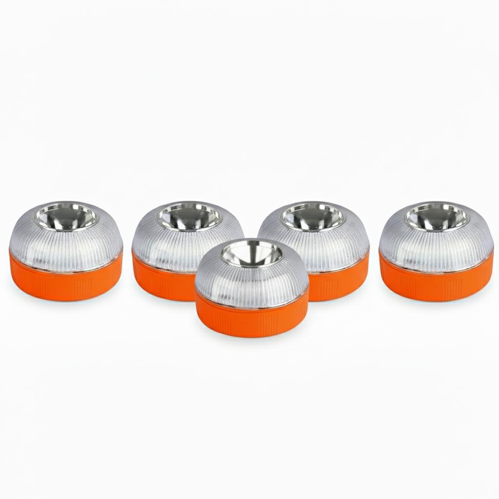 1/2/3/4/5/10/12PCS USB Rechargeable V16 Magnetic Rechargeable Magnetic Induction Strobe Lights LED Car Emergency Beacon Light