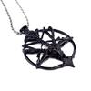 Vintage skull, Pan Shen sheep head necklace, circular pendant, pendant, women's autumn and winter sweater chain, European and American accessories