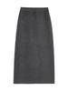 Women's High-Waist Wool A-Line Knitted Skirt - Autumn/Winter Mid-Length, Slimming, Thickened and Hip-Hugging Design