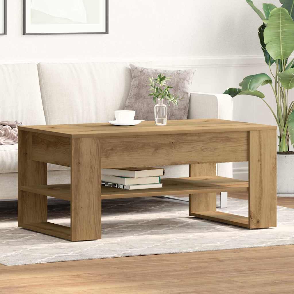 Artisan Oak Coffee Table 102 x 55 x 45 cm Particleboard