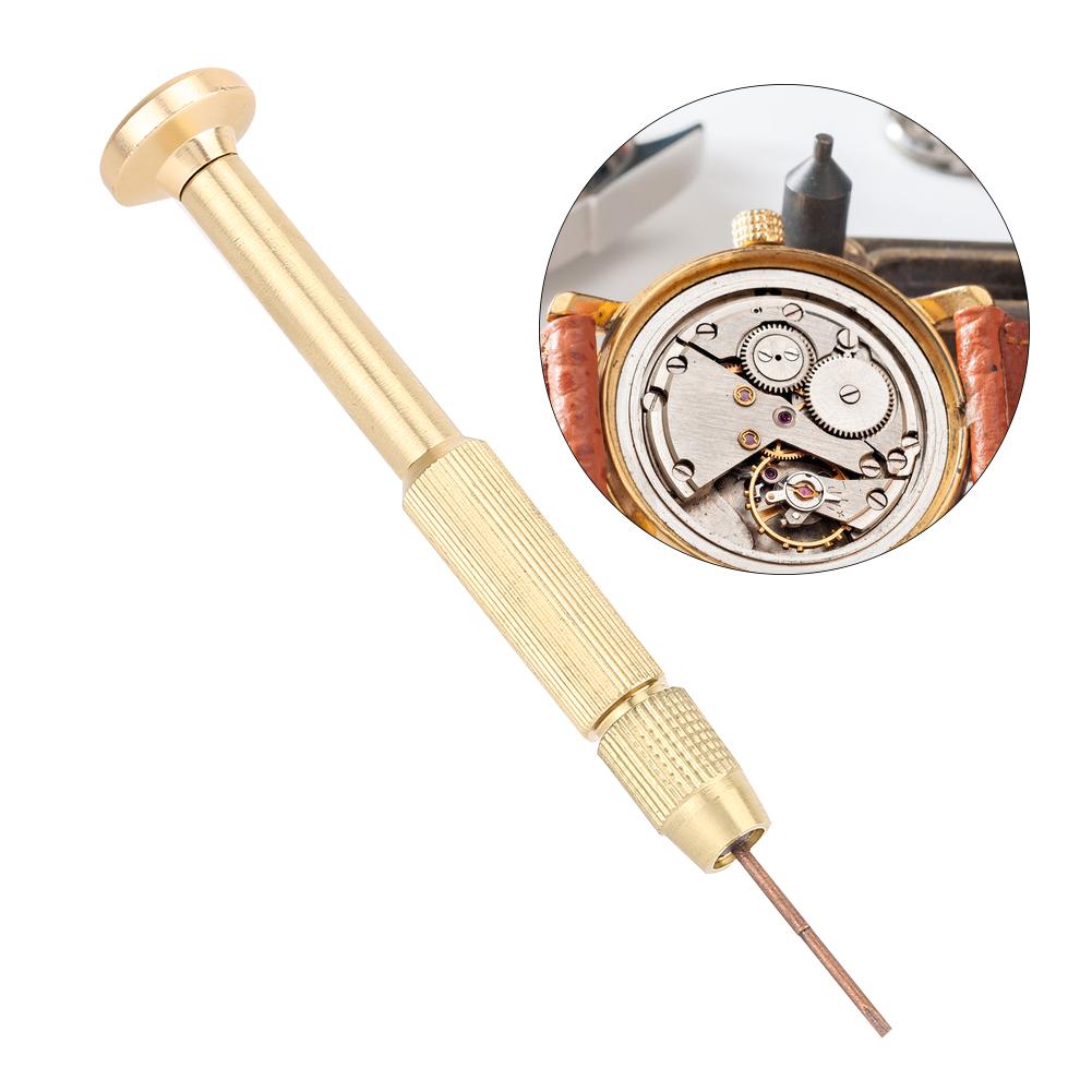 Multi Function Screwdriver Watch Glasses Repair Tool Accessory (Gold Slot Type Screwdriver)
