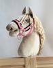 Verstelbare paardentoom Hobby Horse A3 roze met zwart bont