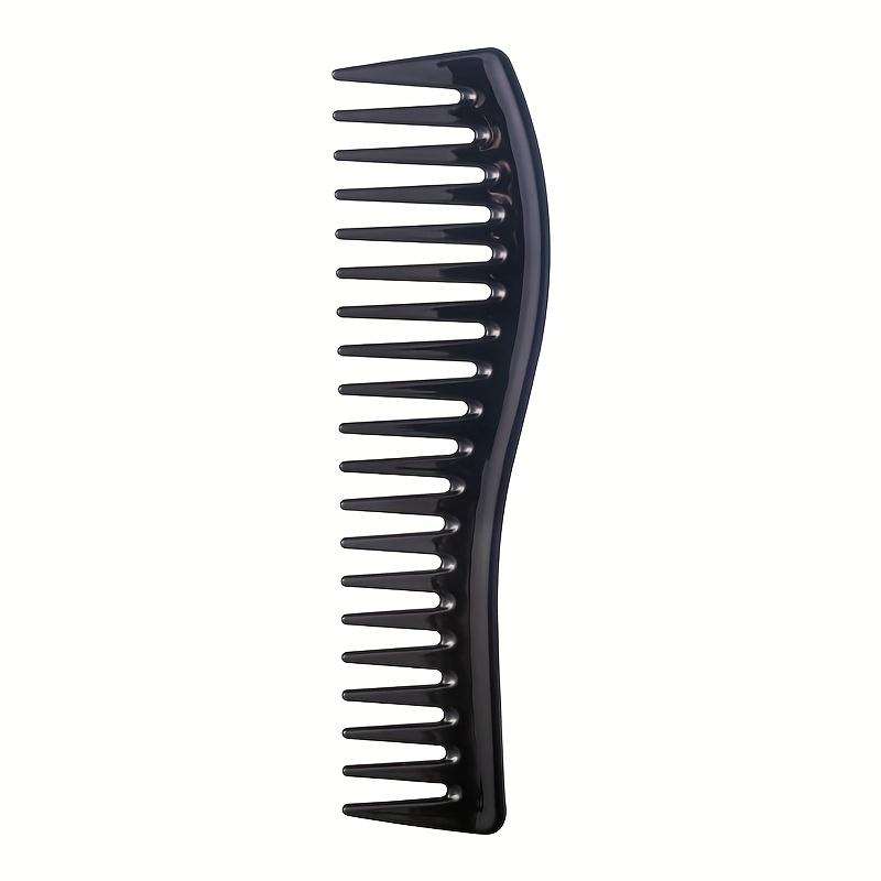Men's Hair Grooming Tool - Wide-Tooth Styling Comb - Durable ABS Plastic Handle - Ergonomic Retro Design for Hair Dyeing