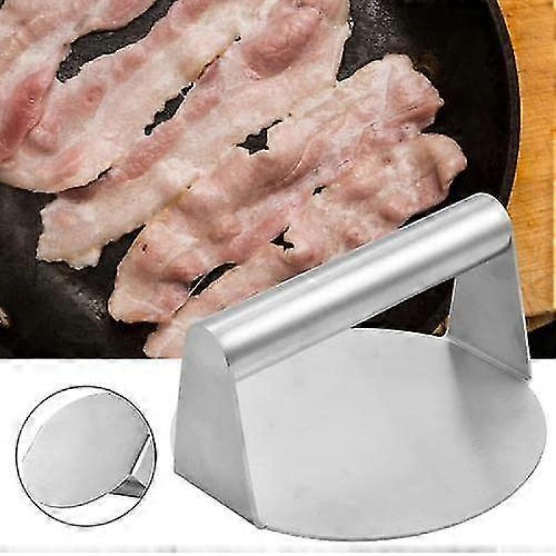 Presse à Smash Burger 5,5 Pouces Acier Inoxydable Presse à Grillade Presse à Bacon Presse à Viande Smasher Burger Smasher Design Rond
