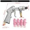 Sandblasting Guns Kit for Sandblast Blast Cabinet with 4Pcs Ceramic Nozzles Sandblasters Sand Blasters Guns Accessories