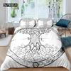 Tree of Life Duvet Cover Set Natural Scenery Bedding Set Botanical Branches Comforter Cover Autumn Leaves King Size Quilt Cover