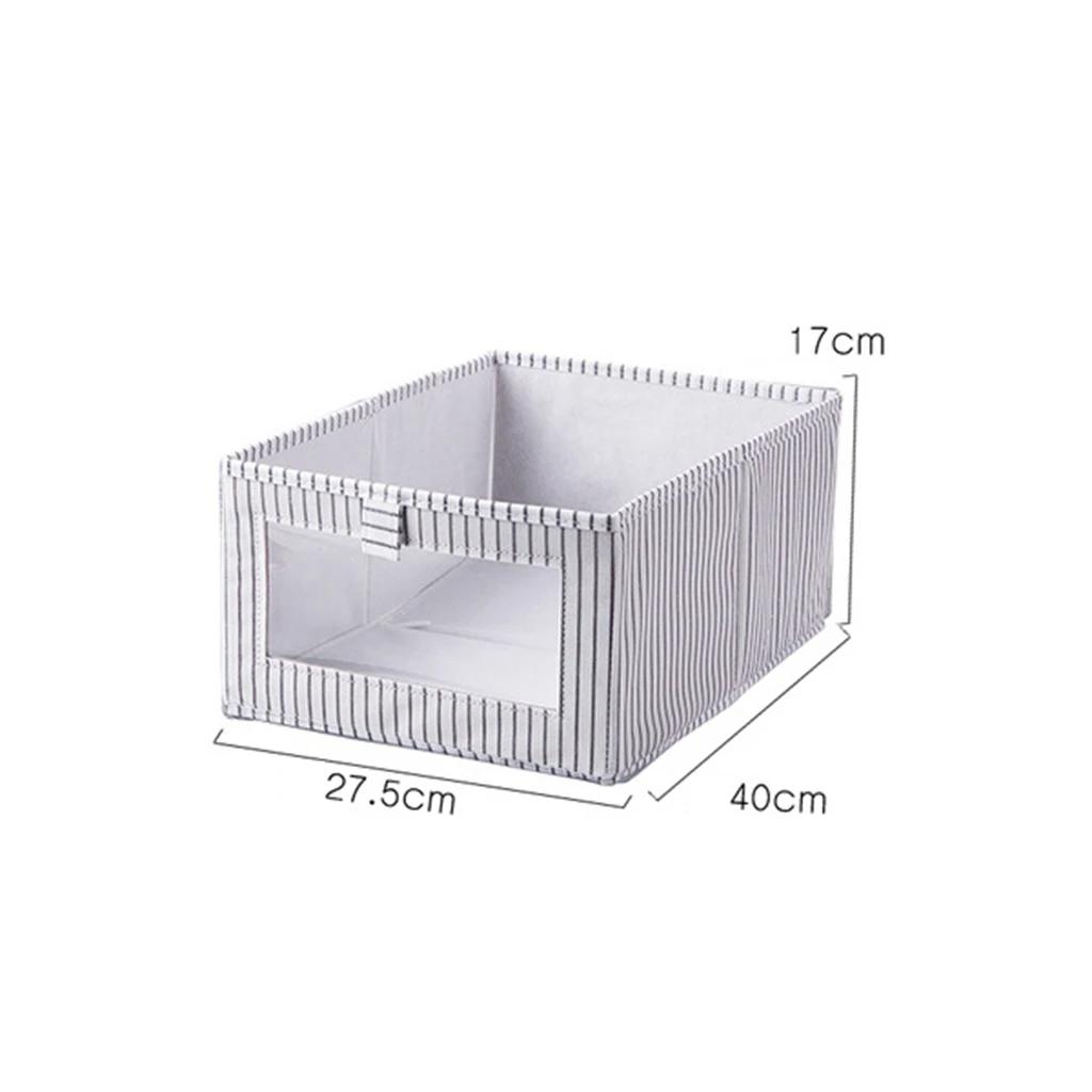 Foldable Non-woven CD Storage Box Foldable Bins Kids Toys Wardrobe Clothes Organizers Cosmetics Storage Basket Laundry Basket