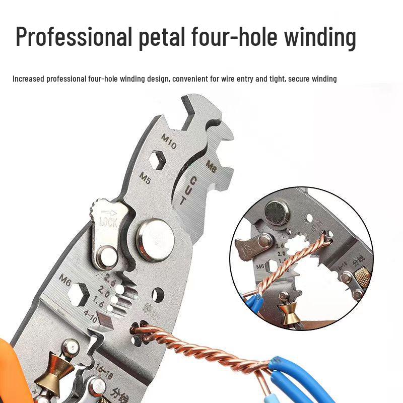 German Import 28-in-1 Heavy-Duty Multifunctional Wire Stripping & Cutting Pliers