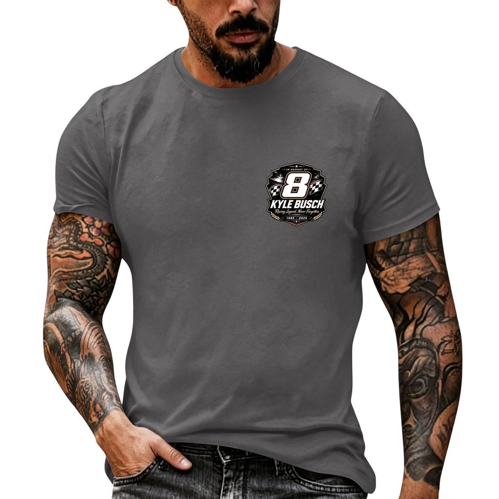 Men's Short Sleeve Racing Graphic T Shirt Nascar Inspired Vintage Style Casual Tee for Racing Enthusiasts Summer Wear