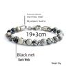 Stainless Steel Men's Adjustable 8mm Tiger Eye Bead Bracelet