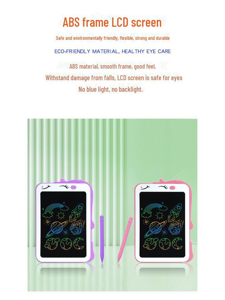 8.5-Inch LCD Colorful Erasable Drawing Board for Kids – Eye Protection Educational Toy and Holiday Gift