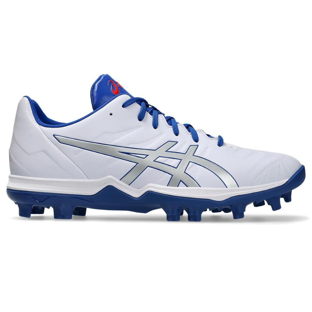 Asics GOLDSTAGE FANG Baseball Shoes 1121A067 Size 106 Cm Men's (White/Pure Silver) 26.5 2.5E