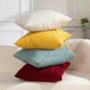 With Zipper Pillowcase Corduroy Plush Pillow Case Fashion Cushion Cases  Christmas Day