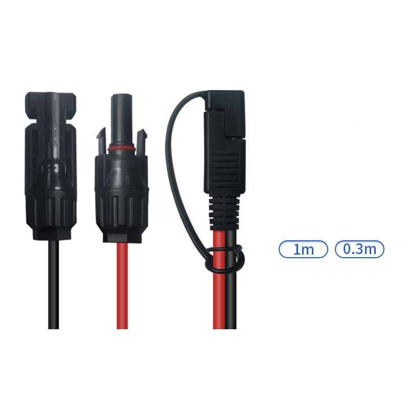 Dc Sae Connector Cable To Solar Panel Power Adapter Wire Extension Cord Plug Sae 2 Pin Battery 12Awg Copper 12V 48V