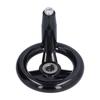 Round Handwheel 3 Spoke Nonslip Convenient Effort Saving Efficient Sturdy Durable Revolving Handle