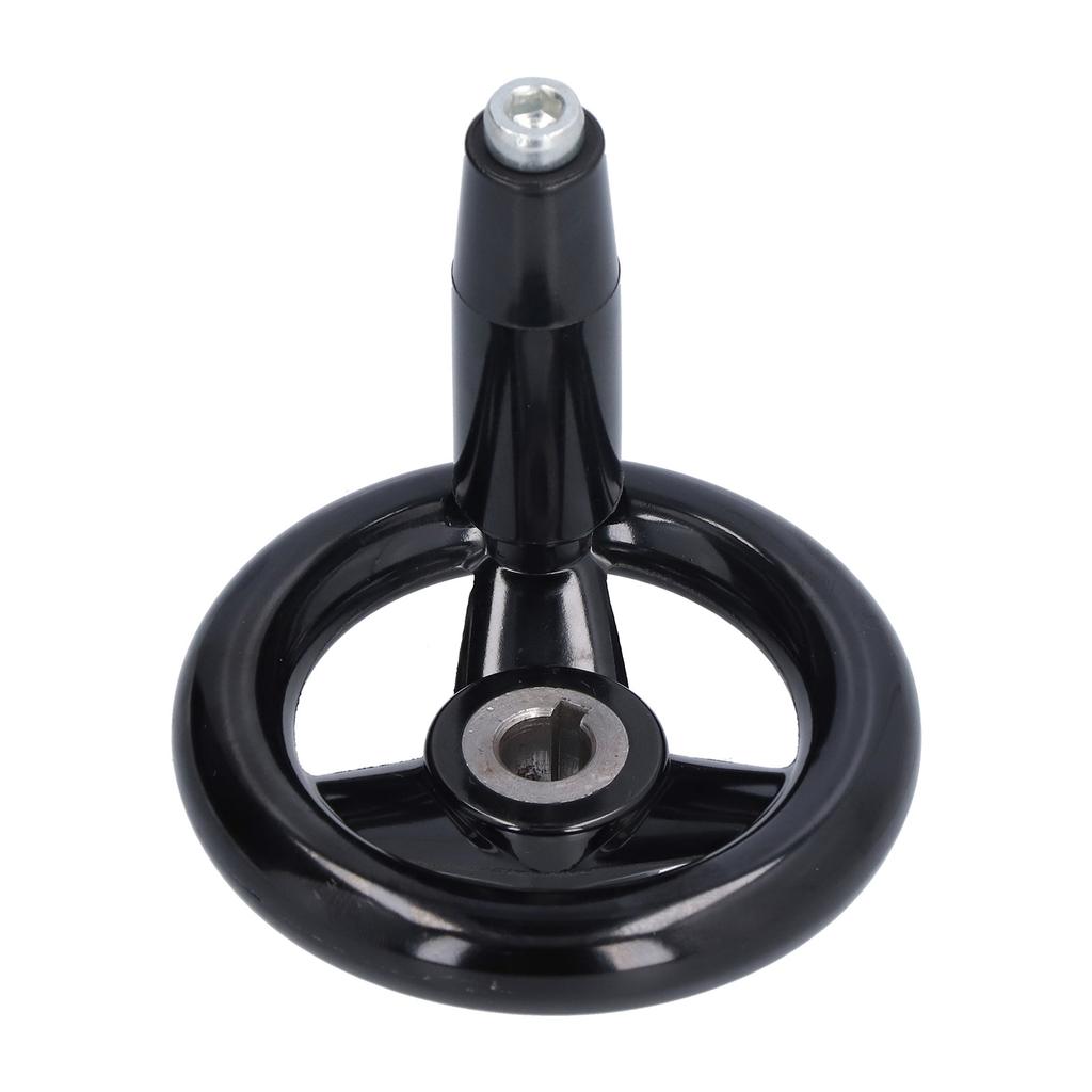 Round Handwheel 3 Spoke Nonslip Convenient Effort Saving Efficient Sturdy Durable Revolving Handle