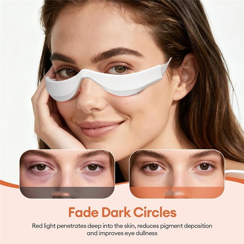 New 3D Eyes Massager Electric Eye Massage Glasses EMS Red Light Eye Care Lighten Dark Circles Eye Relax Massager