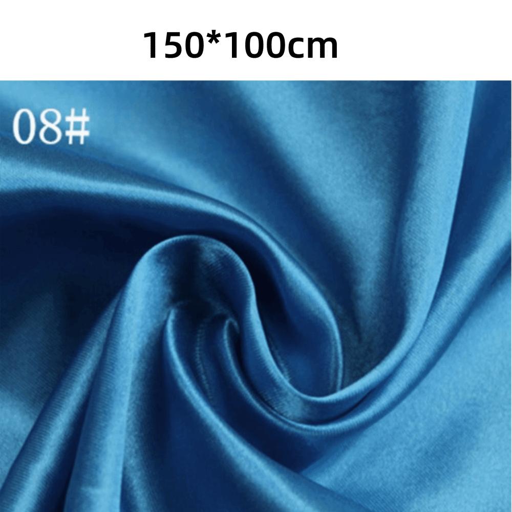 DIY 150*100cm Satin Fabric Handmade Imitation Silk Sewing Material Solid Color Clothing Fabric For Clothing Gift Box