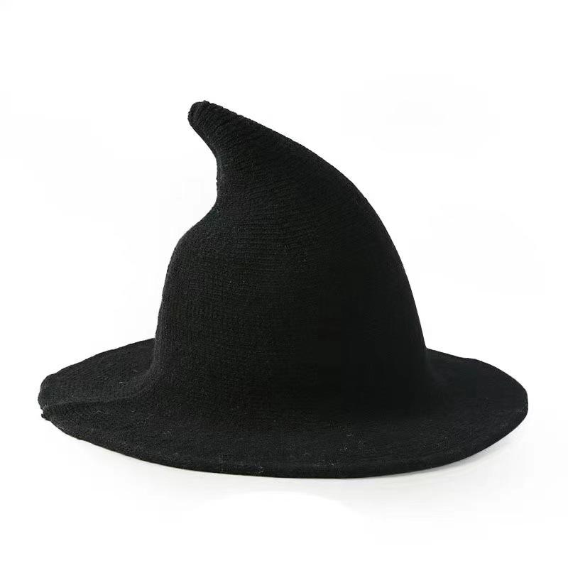 Halloween Party Felt Witch Hats Fashion Women Masquerade Cosplay Magic Wizard Hat for Party Clothing Props