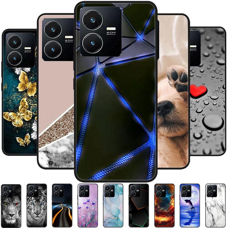 Pro Vivo Y22S 2022 Pouzdro Nárazuvzdorné Měkké TPU Silikonové Kryt Telefonu Pro Vivo Y22 Y 22 V2207 Y22S V2206 Funda Capa Kreslený Vivoy22