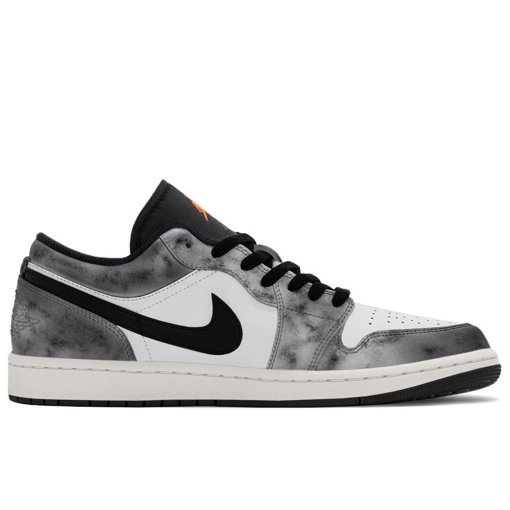 Jordan Air Jordan 1 Da Sima Abrasion Resistant Abrasion Resistant Low top Vintage Basketball Shoes Unisex Black White 553558-044(TeamA-)
