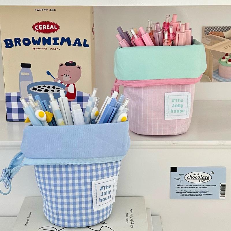 High-Capacity Japanese-Style Pen Holder & Pencil Case for Students