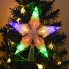 Battery Powered Christmas Tree Topper Night Light Glowing Xmas Atmosphere  Light  Gift