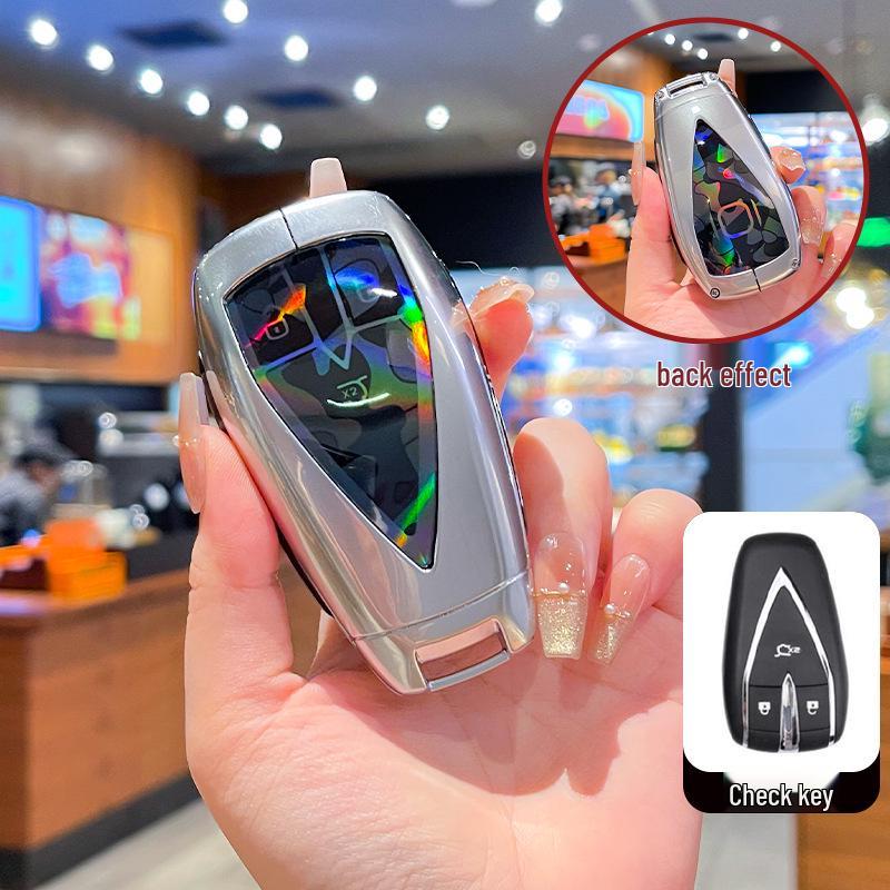 High-End Metal Key Cover for Changan Qiyuan A07 2025, A06 New Energy, and A05/A07 with Buckle