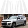 8pcs Door Window Center Middle Column BC Pillar Post Cover Mirror Effect Trim for Jeep Grand Cherokee L WL75 WL74