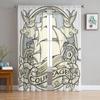 Ship And Sailor Atributes Sheer Curtains for Living Room Transparent Tulle Window Curtain Bedroom Kitchen Home Decor Veil Drapes