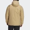Adidas Originals Trefoil Lock-Up Reversible Hooded Cotton Jacket Men Outerwear Light-Khaki H14122