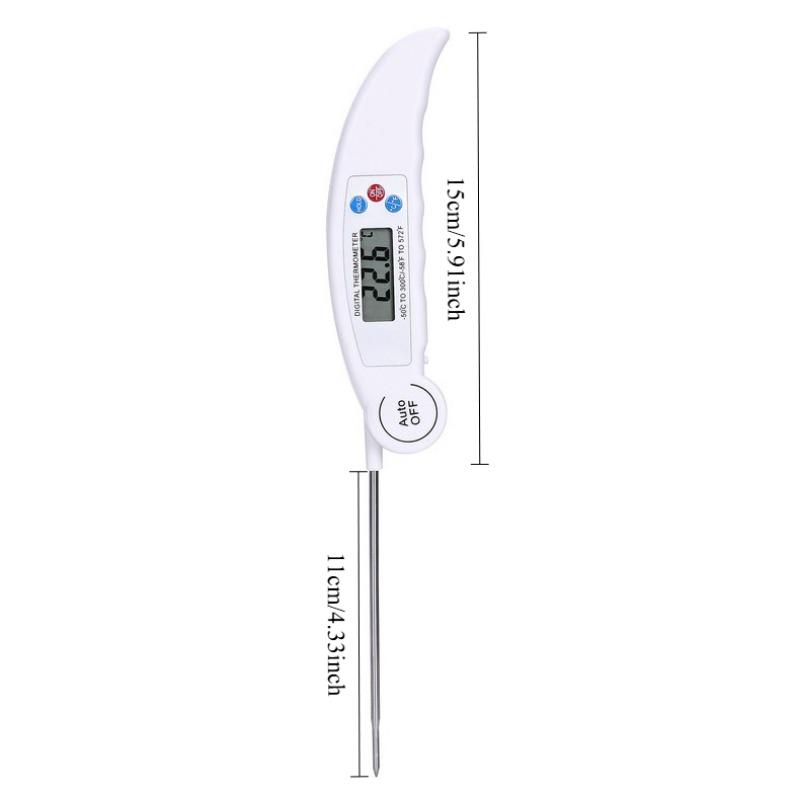 1PC thermometer, folding dust probe barbecue milk kitchen baked goods oil temperature barbecue food water thermometer