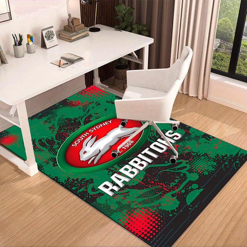 Nrl Rabbit Artwork Design Area Rug Office rug, Chair Rug, Decor Carpet Livingroom bedroom Mat, Large Size Fan gifts Christmas gifts
