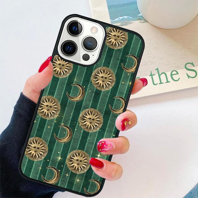 Vintage moon sun stars celestial Cover For iPhone 17 Air 15 16 14 13 12 Pro Max 11 Pro Max Plus Phone Case Coque