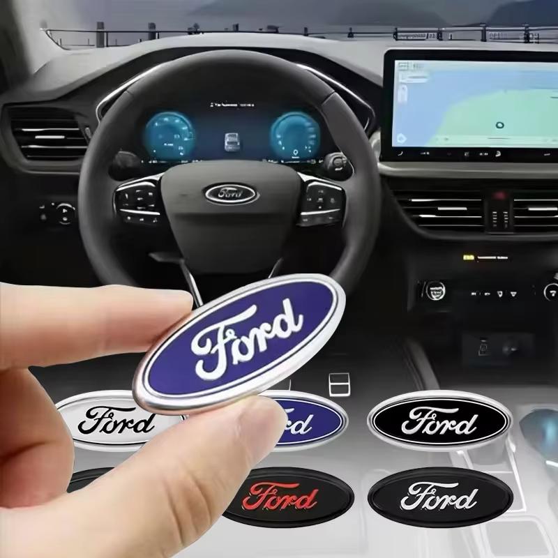 Car Steering Wheel Emblem Decals Badge For Ford ST Line Focus Mustang Fiesta Puma Ranger Kuga MK7 MAX F150 Mondeo Escape BZ3