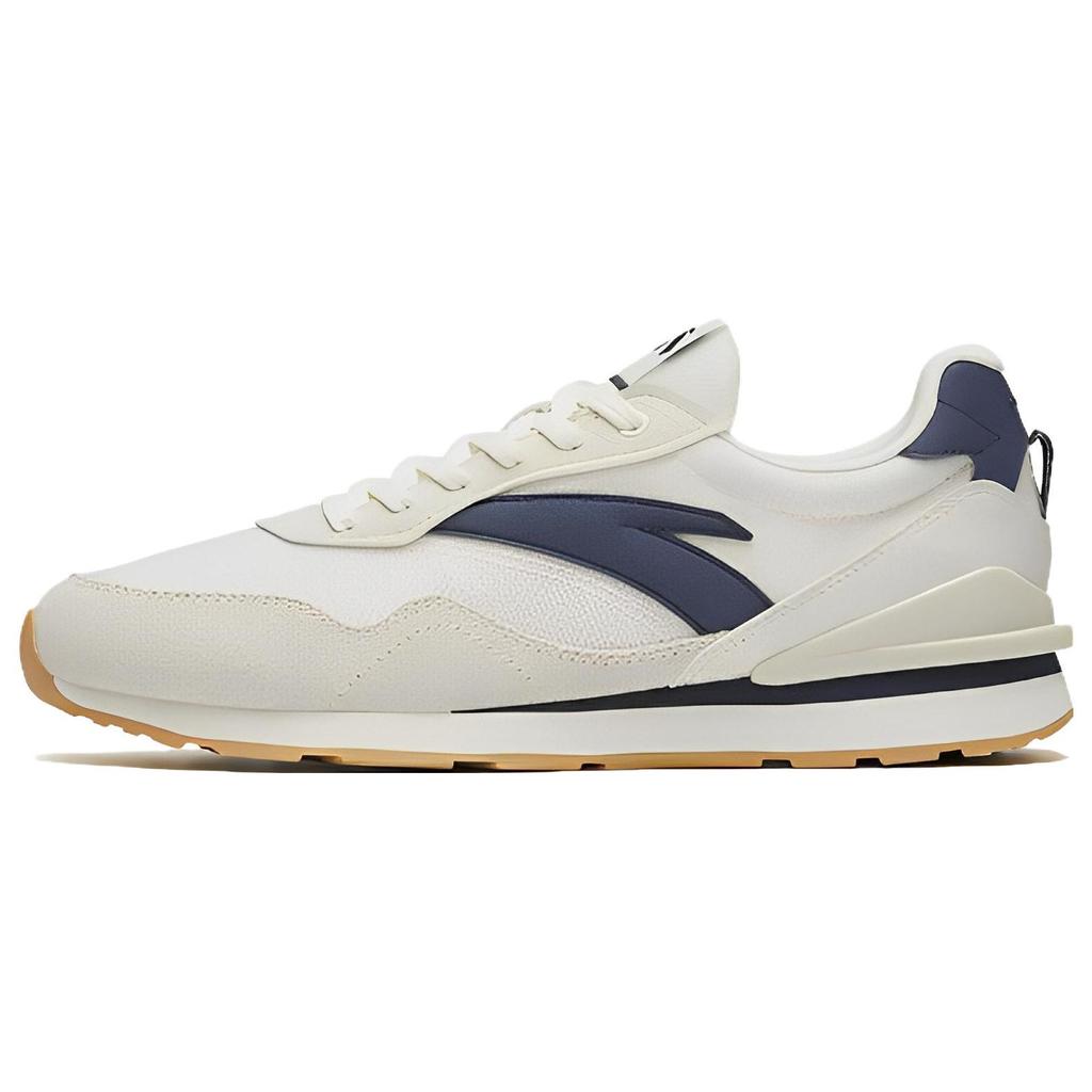 Anta Fabric Shock Absorbing Non-Slip Wear-Resistant Low-Top Sports Casual Shoes Men Sneaker White Gray Light-Blue 912328855-2