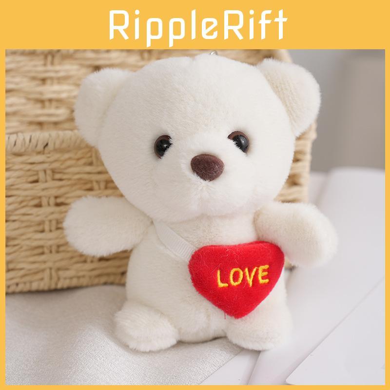 Mjuk och mysig liten plyschbjörnsnyckelring, perfekt för väskor, söt present till nära och kära