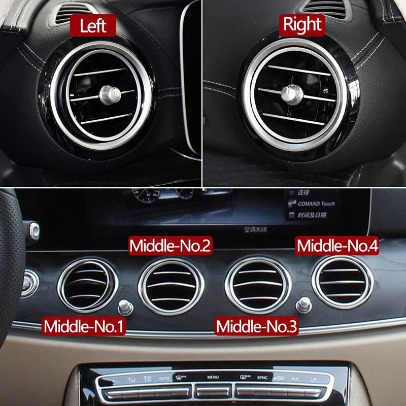 90%New Car Front Dashboard Air Conditioner AC Vent Grille Outlet Cover Panel For Benz E Class W213 2016- E200 E230 E300 E350