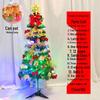 White Christmas Tree Set with 1m, 1.5m, 1.8m Trees - Snow-Decorated Holiday Decor for Home