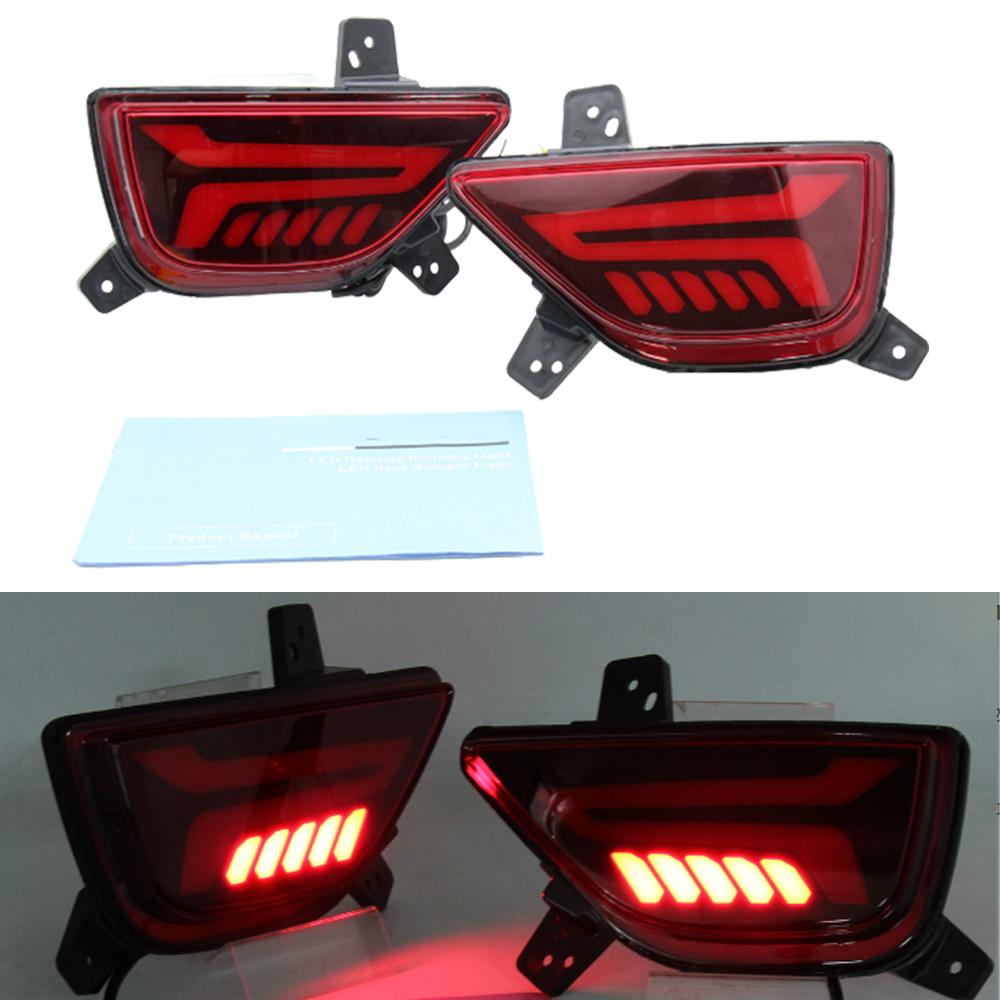 2pc LED Rear Bumper Tail Light Reflector Brake Turning Lamp Led Lights For Chevrolet Trax 2017-2022 Car Accessories