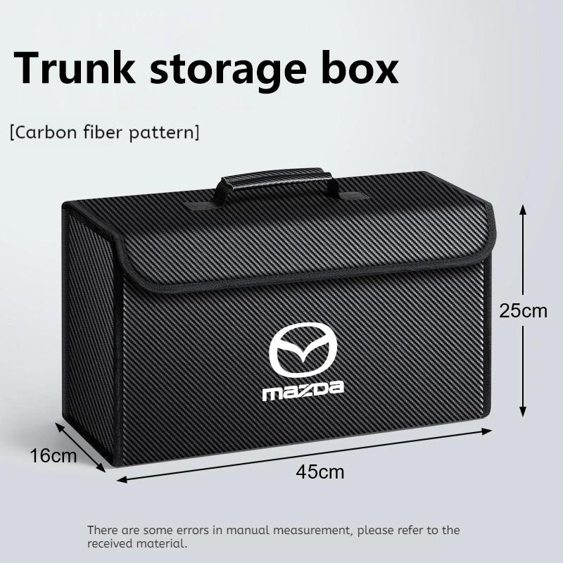 AAEU1 NEW Car Trunk Storage Box Foldable Stowing Tidying Bag For Mazda 3 6 Alexa CX-30 CX-3 CX-5 CX-8 CX-9 2020 2023 2025 Accessories