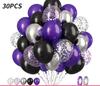30pcs 10 Inch Multi-color Latex Balloons Set for Birthday Wedding Engagement Anniversary Bachelorette Bridal Shower Decoration