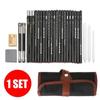 Set de creioane pentru schiță, 29 de bucăți Kit profesional de desen pentru schițe, creion din lemn, pungi de creion pentru studenți de pictori, rechizite de artă