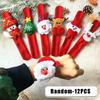 Festive Snap Bracelet Christmas Light Up Wristband Plush Santa Sleigh Kids Gift Holiday Party Favor Cartoon Toy