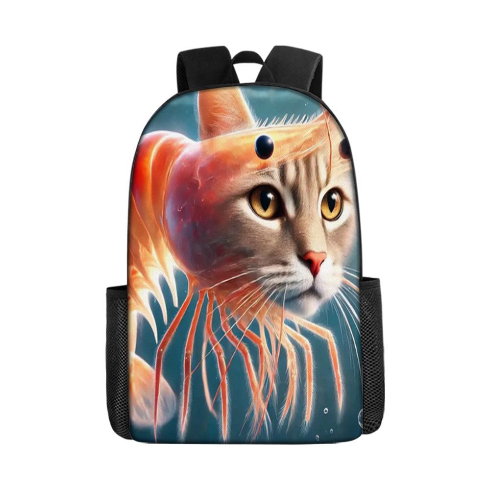 17 Inch Primary And Secondary School Schoolbag 3D Digital Color Printing Diy Backpack Oxford Cloth Backpack Printing