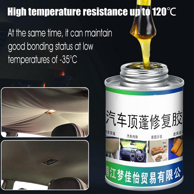 100ml Multifunctional Car Roof Liner Repair Glue Auto Headliner Glue Vehicle Roof Fabric Adhesive With Brush Car Accessories