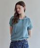 MAXZA Pulsar Mix String Hooded Short Sleeve Knit